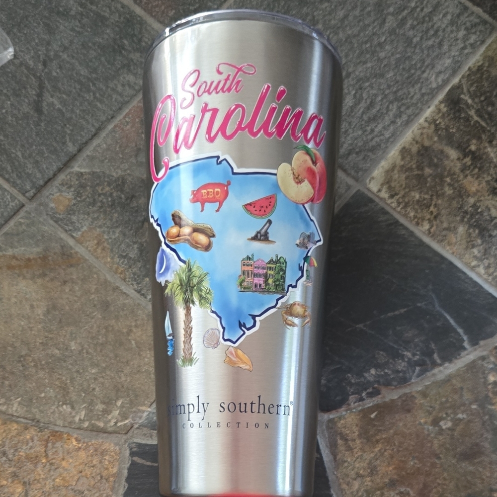 Simply Southern Stainless Steel Tumbler - Silver